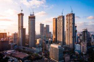 mumbai skyline skyscrapers construction